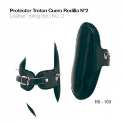 PROTECTOR TROTÓN CUERO RODILLA Nº2 HB-109 NEGRO