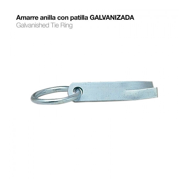 AMARRE ANILLA CON PATILLA GALVANIZADO