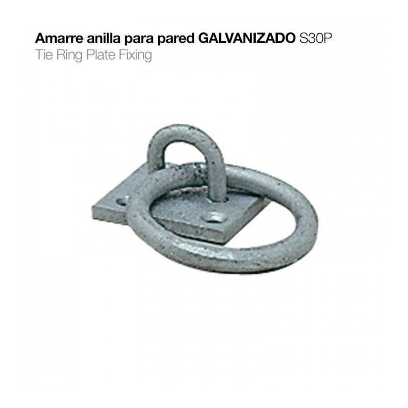 AMARRE ANILLA PARED GALVANIZADO S30P