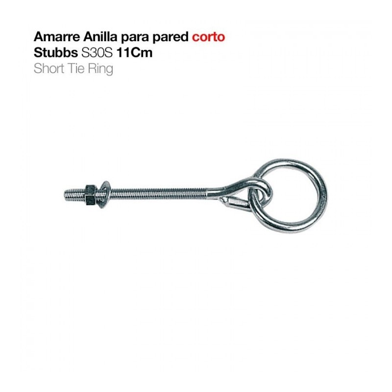 AMARRE ANILLA PARA PARED CORTO STUBBS S30S 11cm
