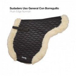 SUDADERO USO GENERAL CON BORREGUILLO PLUSH NEGRO