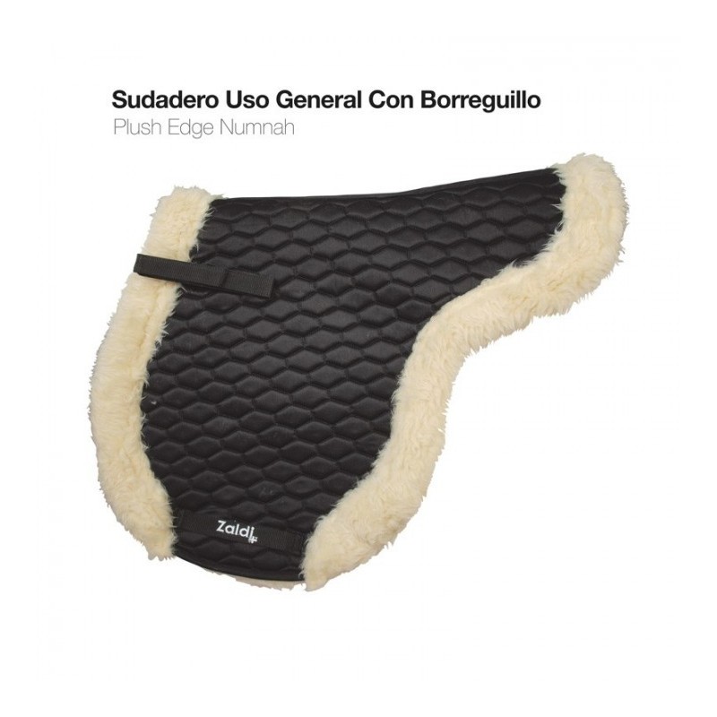 SUDADERO USO GENERAL CON BORREGUILLO PLUSH NEGRO