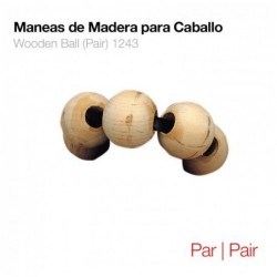 MANEAS DE MADERA PARA CABALLO PAR