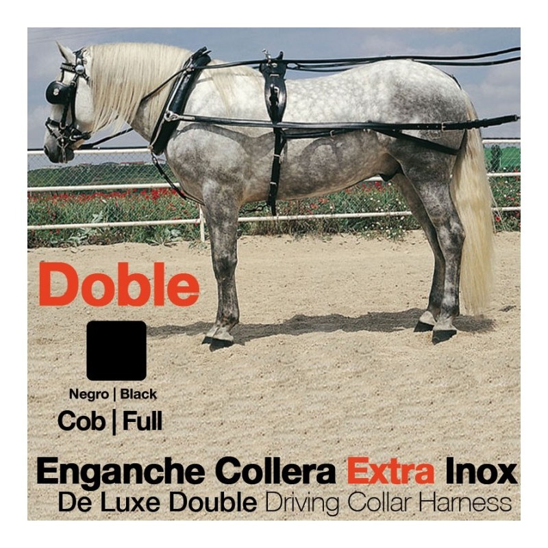 ENGANCHE COLLERA EXTRA INOX DOBLE NEGRO