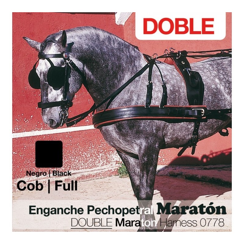 ENGANCHE PECHOPETRAL MARATÓN DOBLE NEGRO