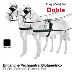 ENGANCHE PECHOPETRAL BIOTANE/INOX DOBLE