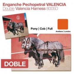 ENGANCHE PECHOPETRAL VALENCIA DOBLE AVELLANA