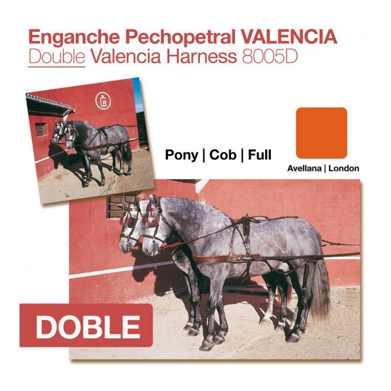 ENGANCHE PECHOPETRAL VALENCIA DOBLE AVELLANA