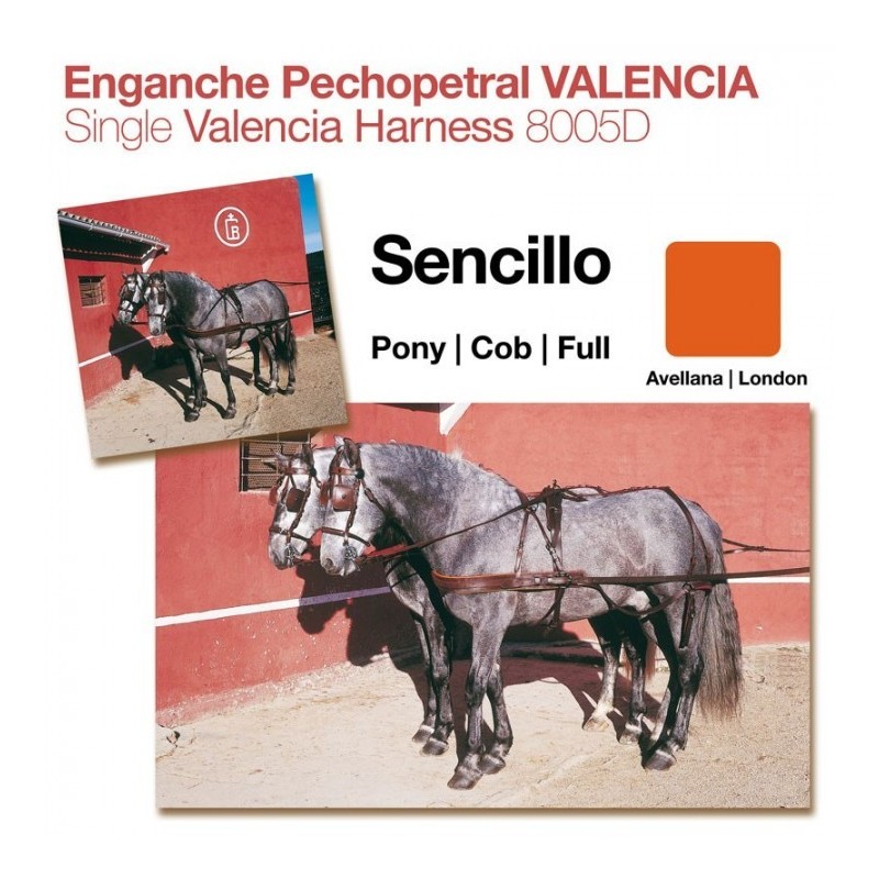 ENGANCHE PECHOPETRAL VALENCIA SENCILLO AVELLANA