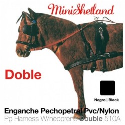 ENGANCHE PECHOPETRAL PVC/NYLON DOBLE MINISHETLAND