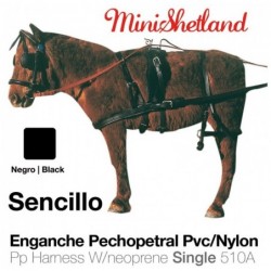 ENGANCHE PECHOPETRAL PVC/NYLON SENCILLO MINISHETLAND