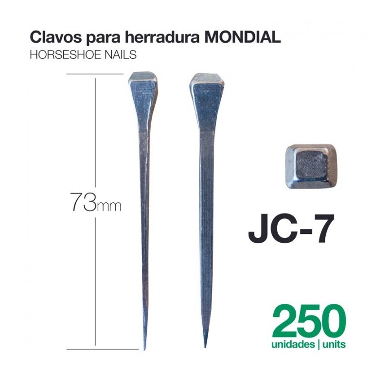 CLAVOS PARA HERRADURA MONDIAL JC-7 250uds