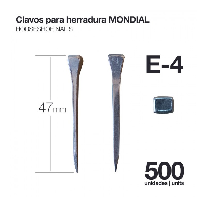 CLAVOS PARA HERRADURA MONDIAL E-4