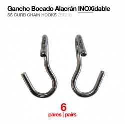 GANCHO BOCADO ALACRÁN INOX 25721 6 PARES