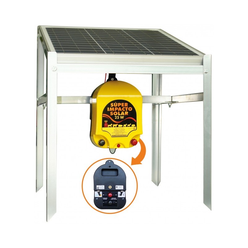 PASTOR ELÉCTRICO SUPER IMPACTO SOLAR 25 W