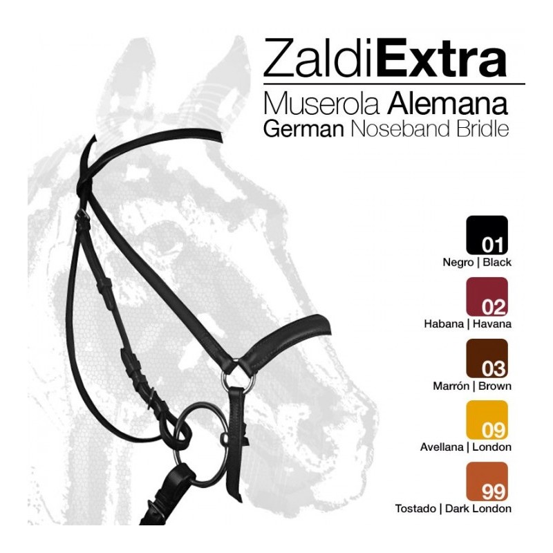 CABEZADA ZALDI EXTRA 206 MUSEROLA ALEMANA