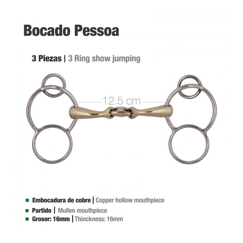 BOCADO PESSOA 3-PIEZAS - ARILLOS