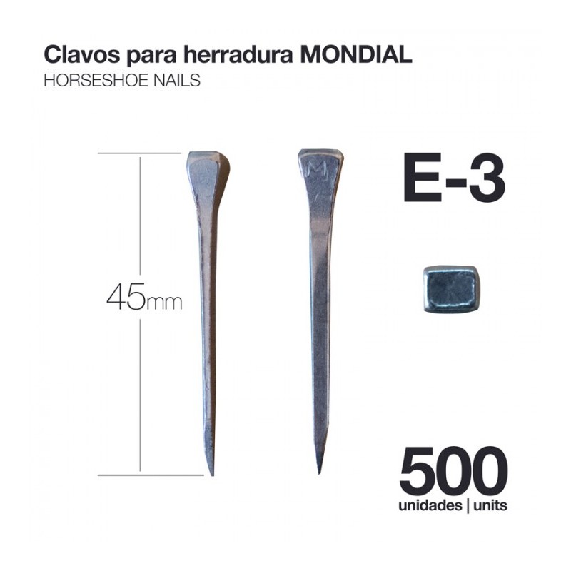 CLAVOS PARA HERRADURA MONDIAL E-3