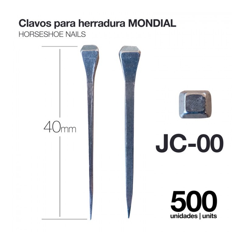 CLAVOS PARA HERRADURA MONDIAL JC-00 500uds