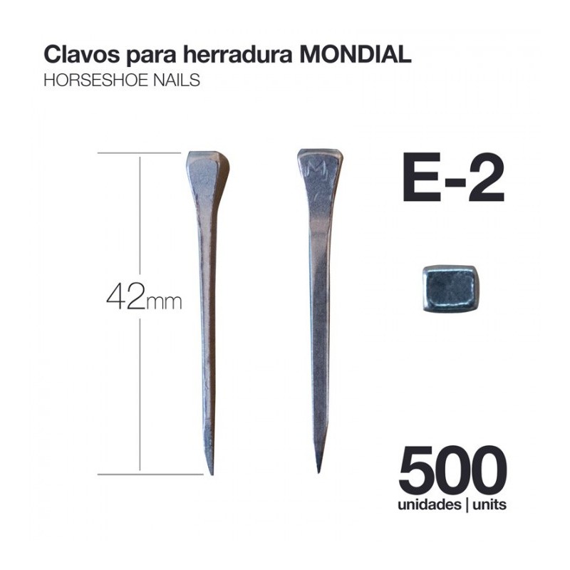 CLAVOS PARA HERRADURA MONDIAL E-2 500uds