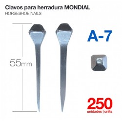 CLAVOS PARA HERRADURA MONDIAL A-7 250uds