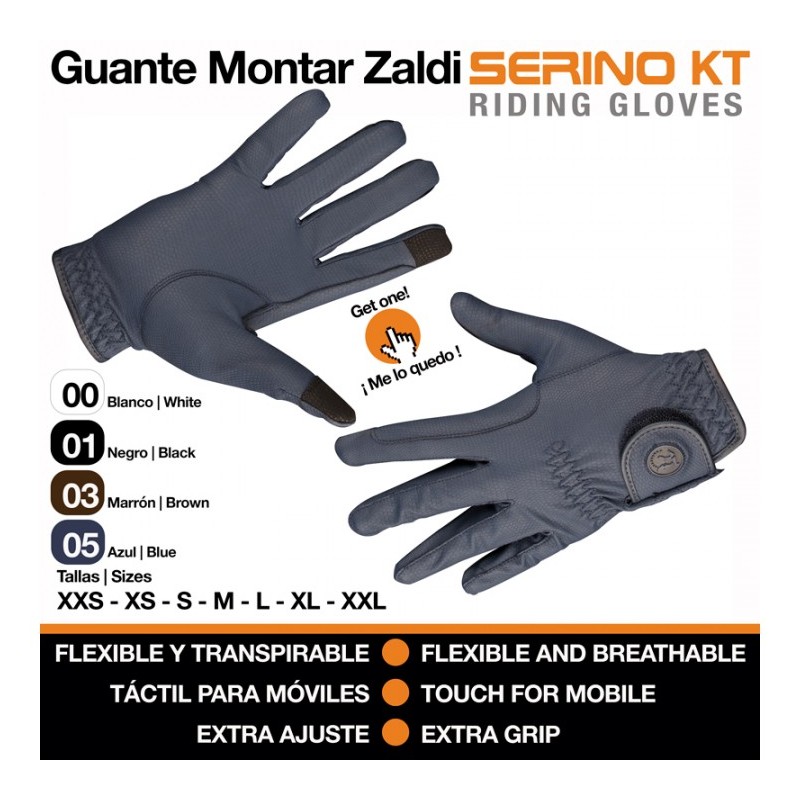 GUANTE MONTAR ZALDI SERINO KT