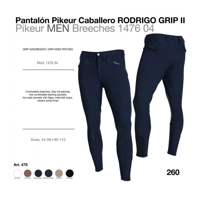 PANTALÓN PIKEUR CABALLERO RODRIGO GRIP II 147604 479