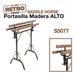 PORTASILLA MADERA ALTO STUBBS RETRO SADDLE HORSE S5077