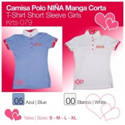 CAMISA POLO NIÑA MANGA...