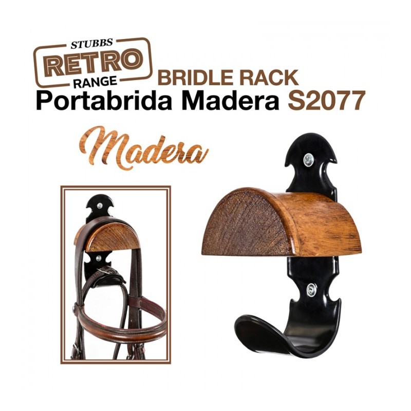 PORTABRIDA MADERA STUBBS RETRO BRIDLE RACK S2077
