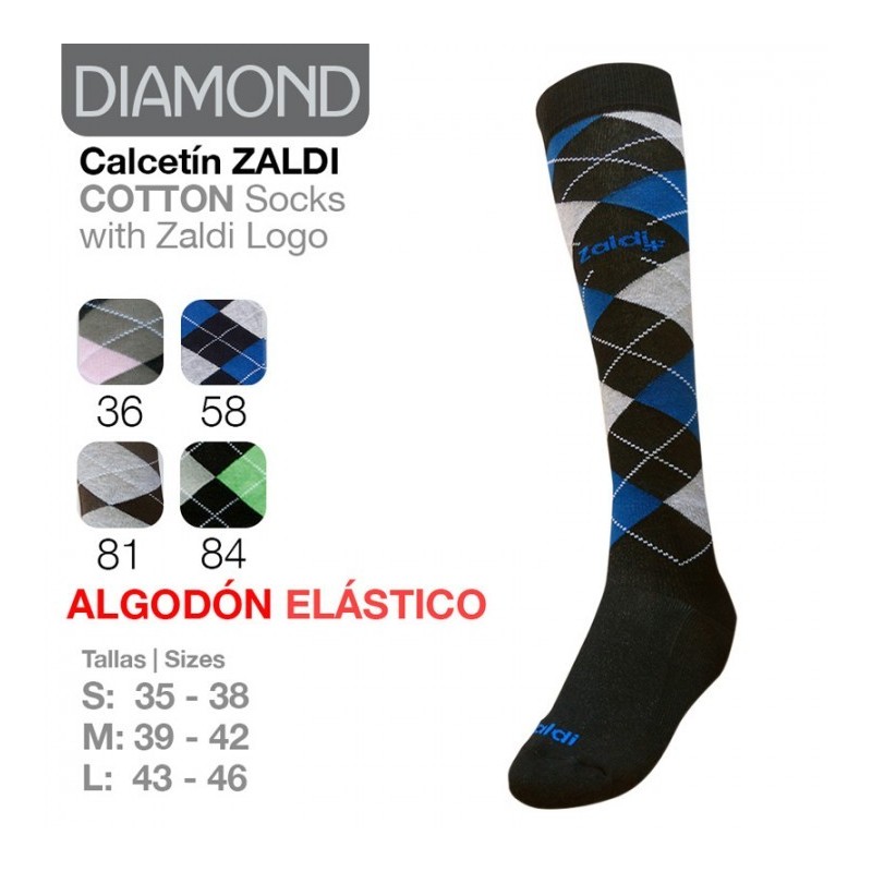 CALCETÍN ZALDI ALGODÓN ELÁSTICO DIAMOND