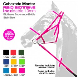 CABEZADA MONTAR RAID BIOTANE INOX 13mm