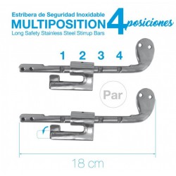 ESTRIBERA MULTIPOSICIÓN 4-POSICIONES PAR