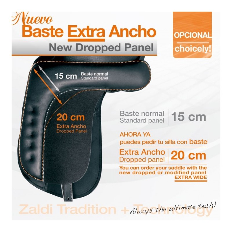 BASTE EXTRA ANCHO DROPPED PANEL OPCIÓN SILLA ZALDI