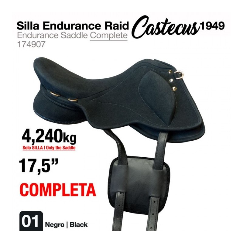 SILLA ENDURANCE RAID CASTECUS 1949 17.5" NEGRO