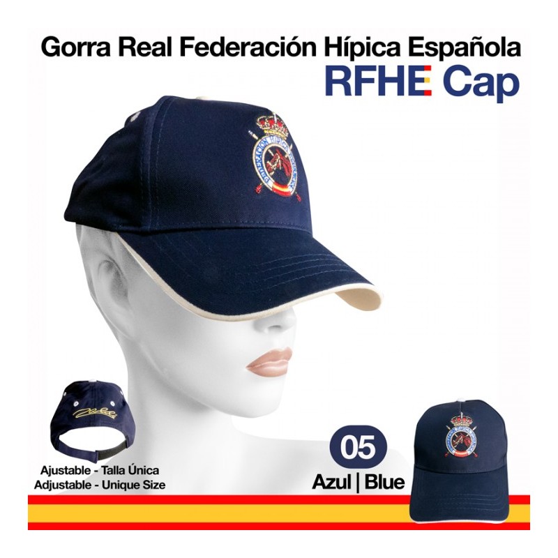 GORRA CAP REAL FEDERACIÓN HÍPICA ESPAÑOLA AZUL
