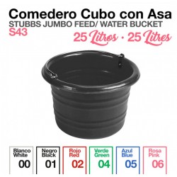 COMEDERO CUBO CON ASA STUBBS S43 25 Litros