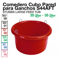 COMEDERO CUBO PARED PARA GANCHOS STUBBS S44AFT 35 Litros