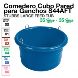 COMEDERO CUBO PARED PARA GANCHOS STUBBS S44AFT 35 Litros